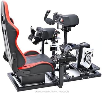 Marada Modular Flight Simulator and Racing Simulator Cockpit, Used for Combat or Racing Simulation, Compatible with Logitech/Fanatec CSL-DD/Thrustmaster Hotas Warthog/Honeycomb Alpha Bravo