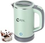 EVATEK Small Electric Kettle, Travel Mini Hot Water Boiler Heater, 304 Stainless Steel 0.8L Portable Electric Kettles for Boiling Water, 600W 5 Mins Coffee Kettle Travel Teapot with Auto Shut-Off…