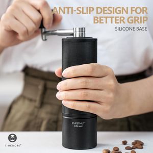 TIMEMORE Chestnut C3S Max Manual Coffee Grinder – All-Metal, Folding Handle, Black
