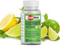 SaltStick FastChews Electrolytes | 60 Chewable Electrolyte Tablets | Salt Tablets for Runners and Endurance Sports Nutrition | Hydration Electrolyte Chews | Vegan | Lemon Lime | 60 Tablets