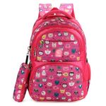 Chris & Kate Multi-Print 35 Litres School Backpack For Boys And Girls - Must-Have For School, College, Casual Use - Includes Free Stationery Pouch And Rain/Dust Cover