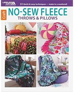Leisure Arts No Sew Fleece Throws and Pillows Book