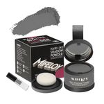 MIFELOY Root Cover Up Powder, Touch Up Hair Color for Grey, Roots Concealer for Beard Line Eyebrow, Instantly Coverage Dye for Thinning Grays Hairline, Shadow Conceals Hair Loss, Gray