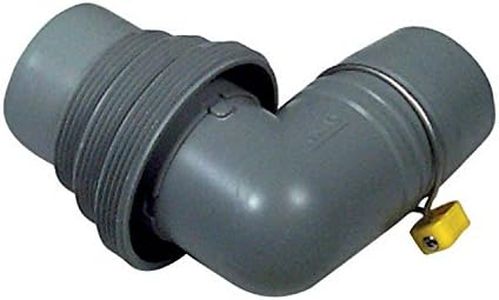 Camco Easy Slip Elbow and 4-in-1 Sewer Adapter with Easy-Slip Rings -Securely Connects RV Sewer Hose to Dump Station (39144), Silver / Pewter