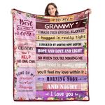 Grammy Gift Blanket,Grammy Christmas Birthday Gifts,Grammy Gifts from Grandchildren Granddaughter,Grammy Gifts for Grandma,Best Grammy Ever Gifts,Grammy Throw Blanket 60"x50"