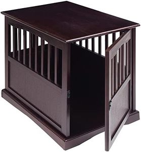 Casual Home Wooden Medium Pet Crate, End Table, Espresso