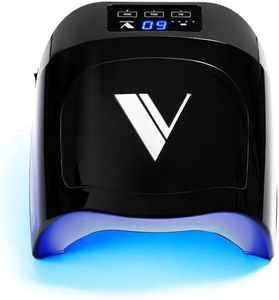 V Beauty Pure Cordless UV Nail Lamp (Black) - 36W Portable UV Light for Gel Nails with Multiple Timer Settings - LED Curing Light Nail Polish Dryer for Professional Nail Art, Salon & Home DIY