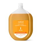 Method Liquid Dish Soap Refill, Plant-Based Dishwashing Liquid that Cuts Through Tough Grease for a Sparkling Clean, Clementine Scent, 36 Fl. Oz