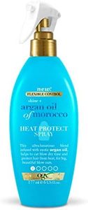 Ogx Flexible Control Shine + Hydrate Argan Oil of Morocco Heat Protect Spray For Damaged & Heat Styled Hair 177mL