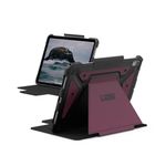 Urban Armor Gear UAG iPad Air 11" Case, Metropolis SE Rugged Protection Case Designed for iPad Air 11" (6th Gen 2024, M2) (A2902, A2903, A2904) Adjustable Stand & Pencil Holder (Auto Sleep) - Bordeaux