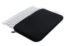 Wommty Neoprene Dust Cover Zipper Carrying Case Protector Sleeve Skins Pouch Bags for Apple Wireless Bluetooth Keyboard MC184LL/B MC184CH and MLA22LL/A and Logitech Easy-Switch K810 / K811