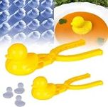 Duck Rice Mold Rice Duck Mold DIY Sushi Molds Animal Rice Tool, Duck Snowball Maker Clip,Snowball Maker Tool with Handle (2 Pack)