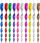 AYNKH 10PCS Reflective Bird Deterrent Rods, 30cm Colorful Hanging 360 Degree Wind Spiral Scare Rods, Keep Birds Away From Your Home, Garden, Patio