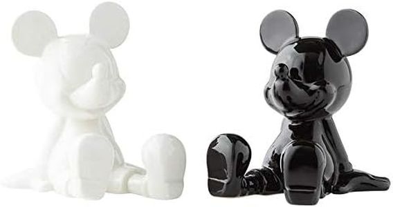 Disney Gifts Stoneware Black and White Mickey Salt and Pepper Shaker Set