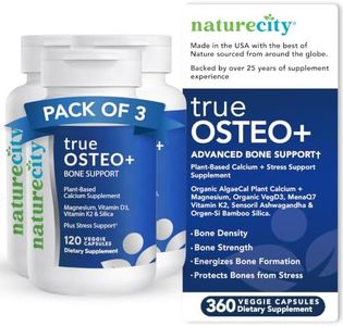 NatureCity True-Osteo Plus Bone Supplement with Ashwagandha, 360 Capsules
