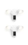 Ring Floodlight Cam Wired Plus with motion-activated 1080p HD video | 2-pack, White