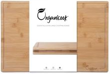 Organicook Extra Large Wooden Chopping Boards - Bamboo Chopping Boards for Kitchens - Butchers Block - Wood Cutting Board - Chopping Board Wood