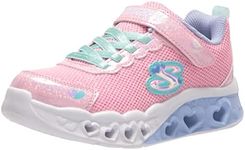 Skechers Girl's 302317l Pkmt Sneaker, Pink Sparkle Mesh Multi Trim, 1.5 UK