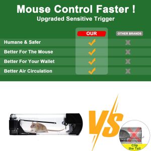 EGOFLYYA Humane Mouse Traps, 2-Pack – No-Kill Rodent Catcher