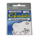 Gamakatsu Octopus Hook-10 Per Pack (Black, 4)