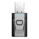 Skypearll Car Bluetooth Adapter, USB Bluetooth Receiver Transmitter with 3.5mm Aux Jack Adapter for Hands-Free Car Kit Built-in Mic, Home Theatre, Headphones, Pc, Tv with Easy Slide Switch Mode
