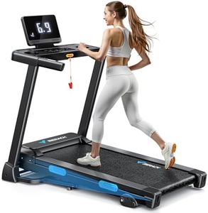 MERACH Walking Pad Treadmill with 0-9% Incline, Under Desk Treadmill Space-Saving Design, Remote Control & App, One-Piece Molded, 265 lbs Capacity, Walking Machine for Home