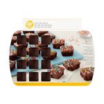 Wilton 2105-4923 24-Cavity Silicone Brownie Squares Baking Mold