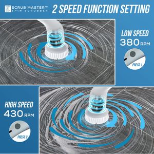 Scrub Master Electric Spin Scrubber – Cordless Power Cleaning Brush