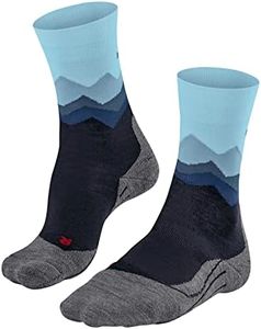FALKE Damen Wandersocken TK2 Explore Crest W SO Wolle antiblasen dick 1 Paar, Blau (Navy 6162), 37-38