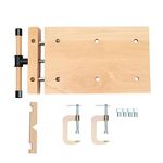 VERSAINSECT rking Vise for Workbench, Wood Vise for Workbench, Hard Wood Work Bench Table Woodworking Desktop with 2 G-Type Fixing Clips, 4 Limit Blocks, and Quick-Release Handle