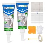 Tile Grout Repair Kit, 2 Pack White Grout Filler for Bathroom, Shower, Kitchen, and Floor Tiles, Restore and Renew Grout Lines and Gaps,Grout Pen (White, 2 Pack)