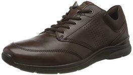 ECCO Men's Irving Sneakers Lace-Up, Brown Cocoa Brown Coffee, 11.5 UK