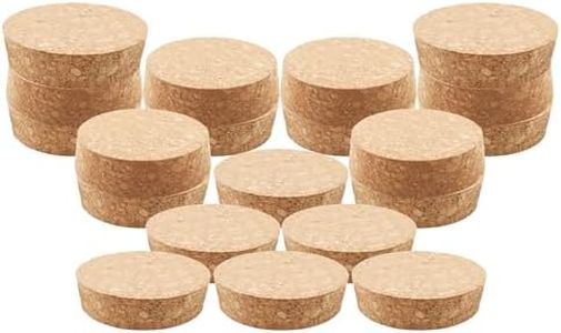 Tapered Cork Plugs,TTZEZE Natural Soft Wood Corks,Wooden Bottle Cork Set,Beverage Bottle Cork Stoppers,Wine Cork Assortment,Wooden Corks Replacement for Wine Beer 69x63x20mm/2.72x2.48x0.79'' 10PCS
