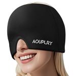 Migraine Relief Cap, 360° Gel Surround Wearable Migraine Cap, Hot & Cold Therapy Migraine Relief, Reusable for Migraine, Tension Headache, Sinus Pressure, Eye Puffiness & Dark Circles (Black)