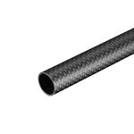 sourcing map Carbon Fiber Tube 16x14x330mm for RC Airplane Quadcopter Black Tube 3K Roll Wrapped Matt Surface