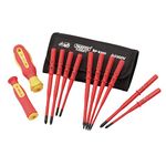 Draper 12 Piece Interchangeable Screwdriver Set | XP1000 Extra Slim | Portable Set with Case | 70867