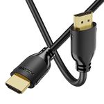 Vrooder 4K HDMI Cable 6FT HDMI to HDMI Cable High Speed HDMI Cord 2.0 Support 4K@60Hz, 2K@144Hz, HDR, 3D, Dolby, HDCP 2.2, ARC for UHD TV Monitor Computer Xbox 360 PS5 PS4, Blu-ray and More