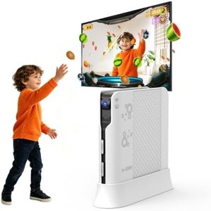 AR Motion Game Console for Kids - Plug & Play Active TV Video Games (White)