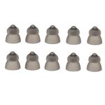 Hearing Aid Domes,10pcs Black Sound Amplifier Ear Pieces for Phonak,Silicone Double Layer Open Ear Tips,Washable Anti Static (9mm)