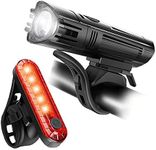 450 Lumen Bike Lights Front and Bac