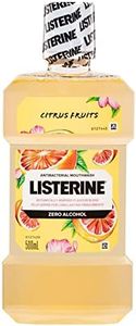 Listerine Zero Alcohol Antibacterial Mouthwash Citrus Fruits 500mL