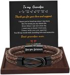 Grandpa Gifts Leather Bracelet for 