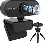 Webcam with Microphone, Full HD 1080P Webcam for PC, Laptop, Desktop, MAC, Plug and Play Web Camera with Privacy Cover, USB Camera for Youtube, Zoom, Skype, Facetime, Windows, Linux, and macOS