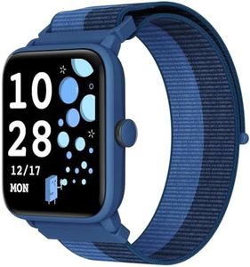 BIGGERFIVE Smart Watch for Kids, Fitness Tracker Watch Pedometer, Heart Rate, 5ATM Waterproof, Sleep Monitor, Alarm Clock, Calorie Step Counter, Puzzle Games, HD Touch Screen for Girls Boys Ages 3-14