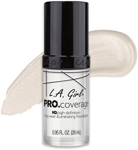 L.A. Girl Pro Coverage Liquid Foundation, White, 0.95 Fl Oz