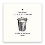 Pigment - Alice Scott - Husband Birthday Card - Funny Birthday Cards for Men - Husband Birthday Card from Wife - SC Certified - Made in the UK