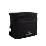 Outer Woods Insulated 6 Can Cooler Bag Dual Compartment| Fits 6 x 500ml Beer Cans & Snacks| Keeps Beer Cans Cool for up to 10 Hours | Ideal for Carrying Food, Beer, Soda, Juice and Milk (Black)