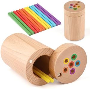 Vanplay Giochi Bambini 1 Anno, Gioco Educativo Montessori per Bambini di 1-2 Anni, Giochi Educativi 1 Anno Sensoriale Bambini Montessori Educativi Giochi in Legno per Bambini 2 3 4 Anni