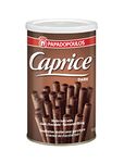 Caprice, Greek wafer rolls with dark chocolate flavoured filling 115g