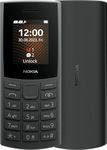 Nokia 105 4G Edition (2023) Feature Phone with Dual SIM, 1.8 Inch Display, 1450 mAh Battery, 48 MB RAM / 128 MB ROM, Expandable Memory, 3.5 mm Headphone Jack, FM Radio - Charcoal